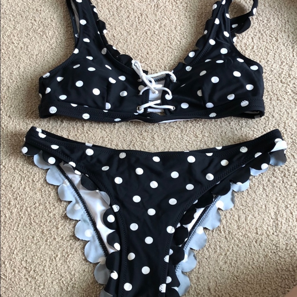 Polka dot bikini